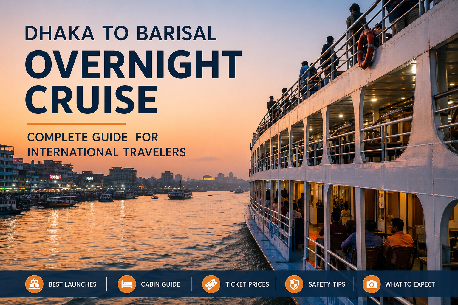 Dhaka to Barisal Overnight Cruise