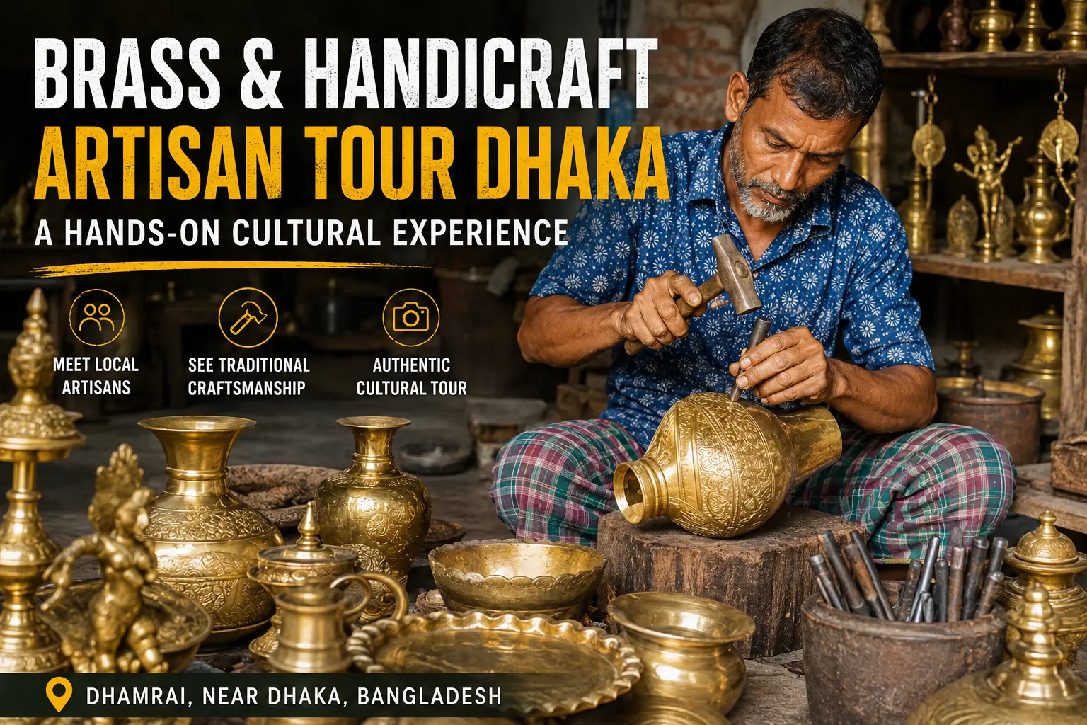 brass artisans tour dhaka