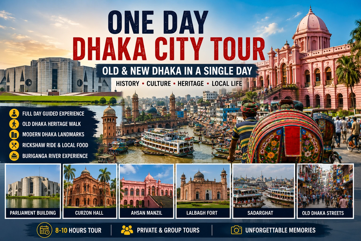 one day dhaka city tour